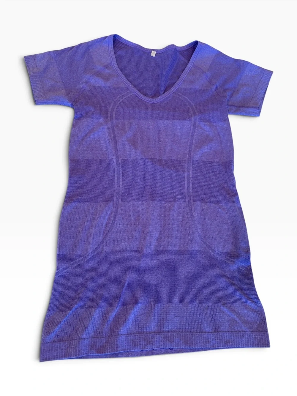 lululemon athletica Purple Seamless V-Neck Short Sleeve Tunic Size 6